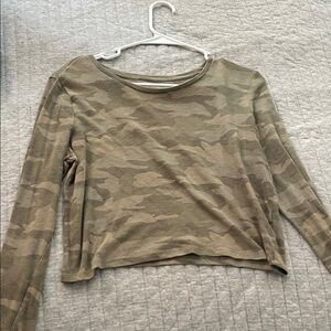Camo Long Sleeve Top